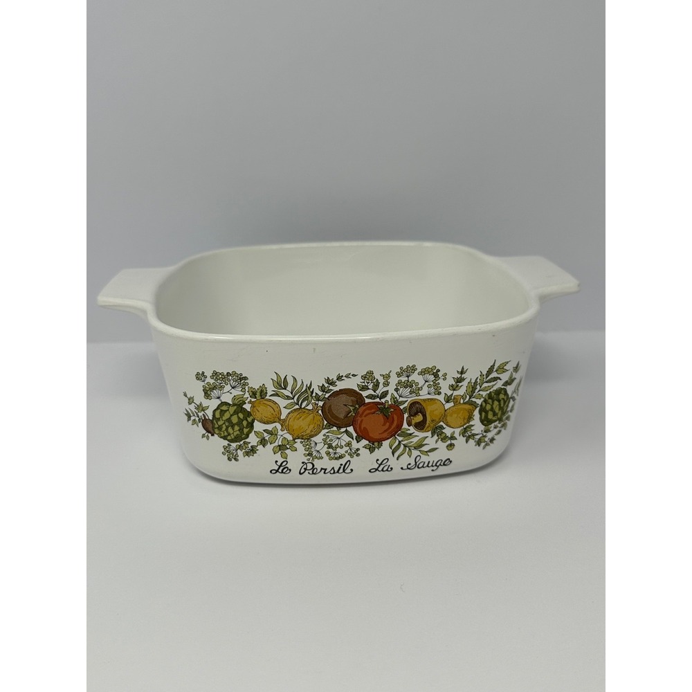Corning Ware Spice of Life Le Persil La Sauge Baking Dish 1.5 Quart A-1 1/2-B
